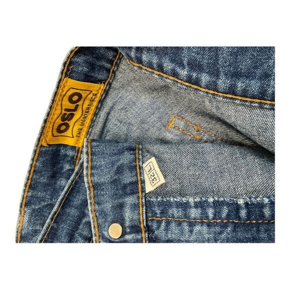 Oslo The Masterpiece Women’s Blue Vintage Denim Jeans Bootcamps Size 32. - Picture 6 of 12